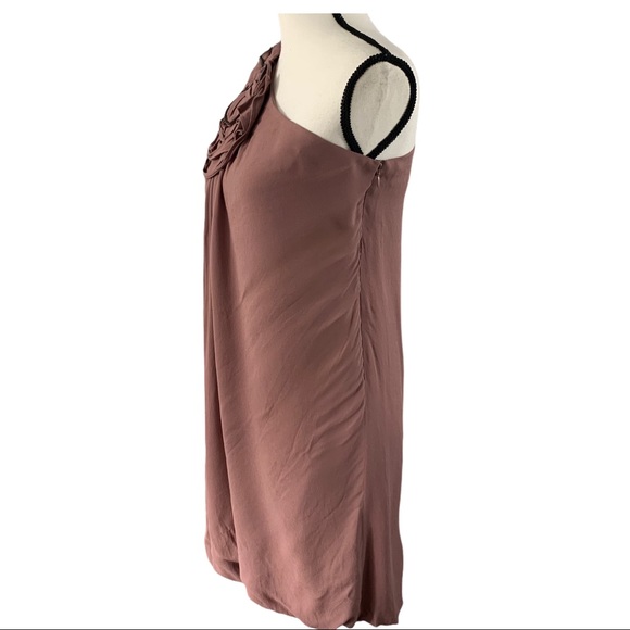 BCBGMaxAzria One Shoulder Rosette Bubble Dress 2 - Picture 5 of 10